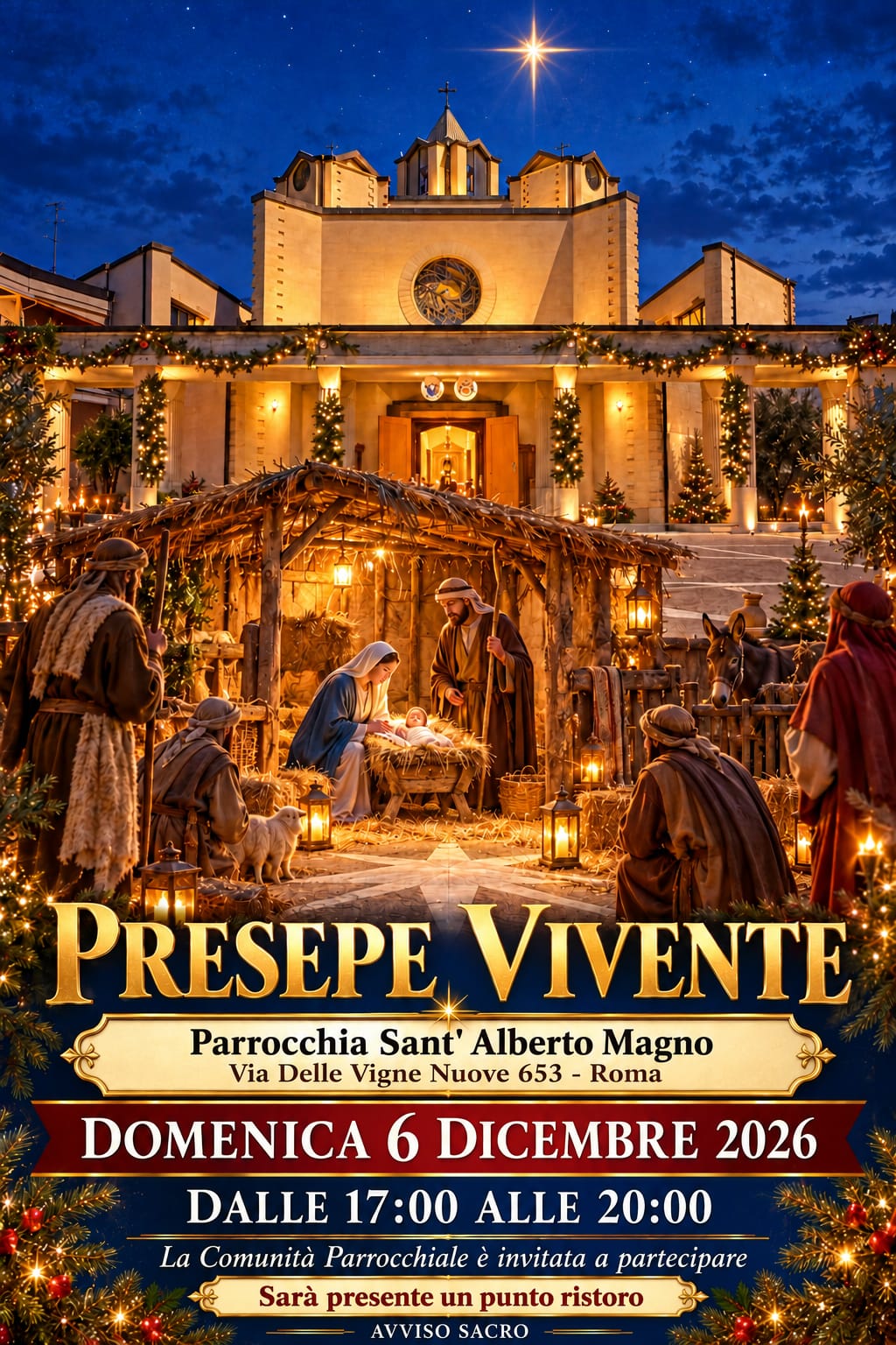 Presepe vivente: domenica 6 dicembre 2026