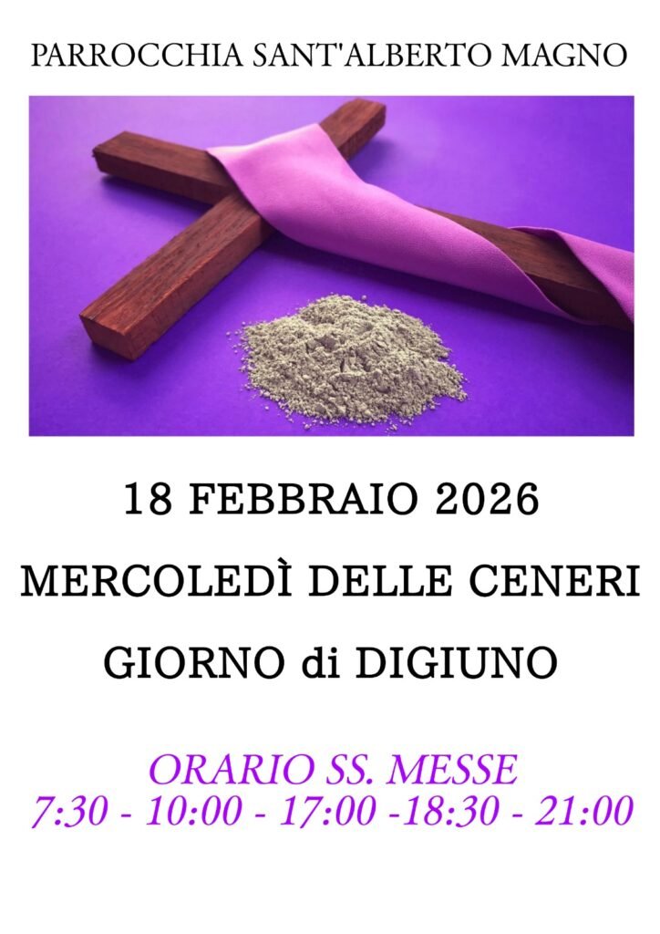 2026 mercoledi ceneri 18feb2026