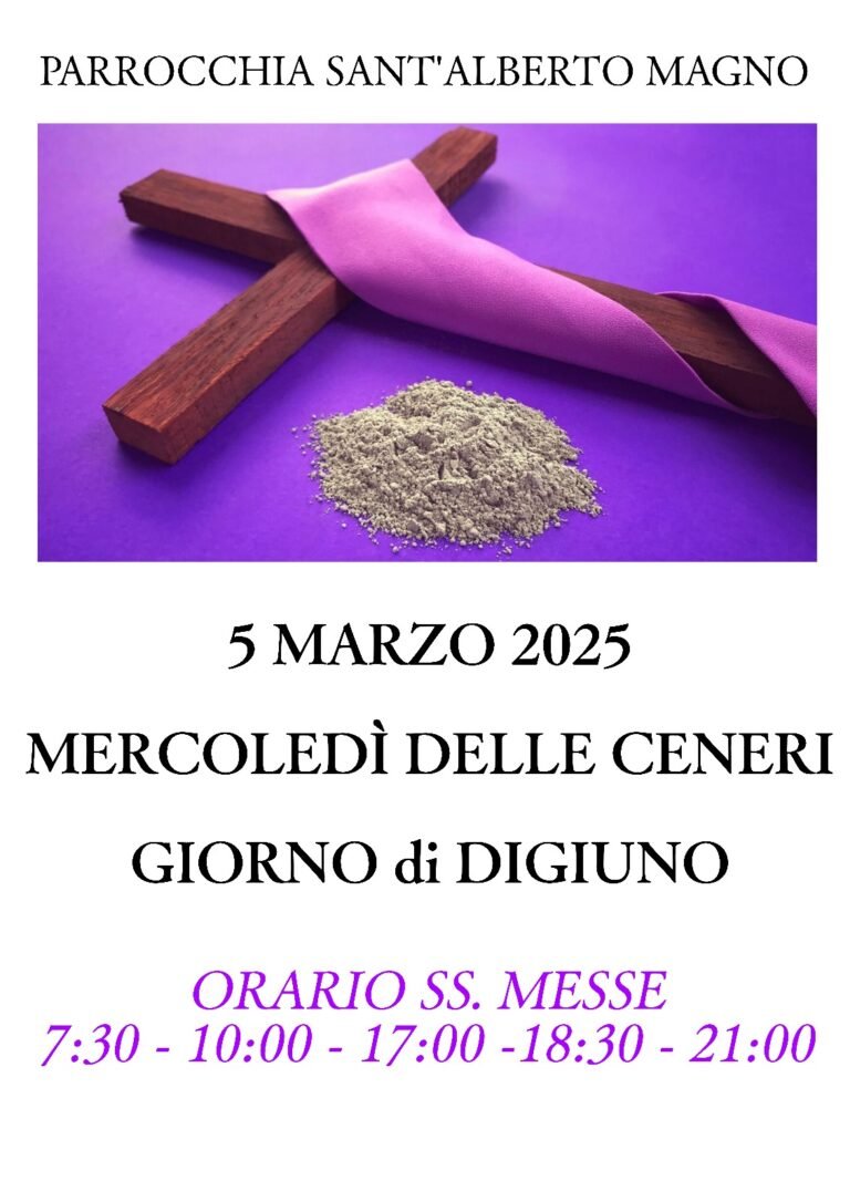 Mercoledi Ceneri2025 marzo 5